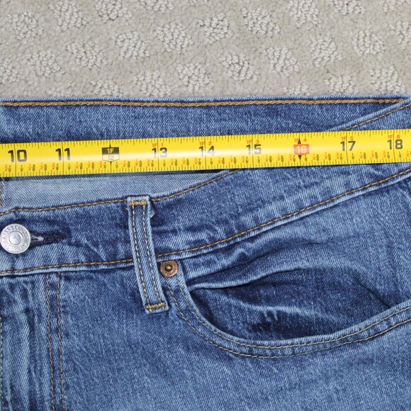 Levi's 505 Mens 36x34 Classic Original Straight Leg Blue Denim Jeans Medium Wash - Picture 2 of 6